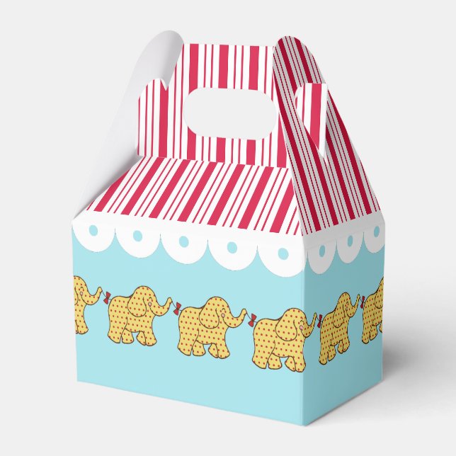 Ballotins Carnaval Circus Elephants Ballotin de fête d'anniv (Verso)