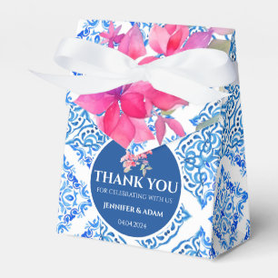 Ballotins Carreaux bleus Amalfi Mariage Merci sac