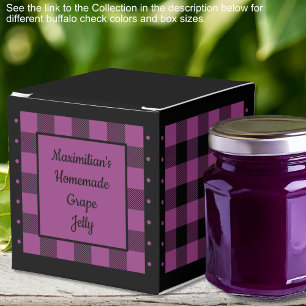 Ballotins Carreaux de Buffalo - Violet et Noir - Classique