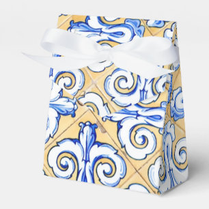 Ballotins Carreaux espagnols - Azulejo Bleu, Jaune et Blanc