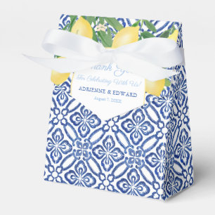 Ballotins Carreaux Et Citrons Bleus Positano Mariage