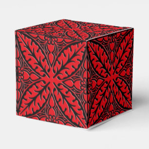 Ballotins Carreaux marocains - rouge foncé et noir