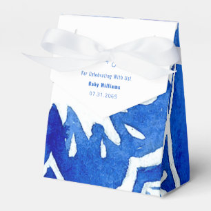 Ballotins Carrelage Bleu Bleu de Cobalt Baby shower