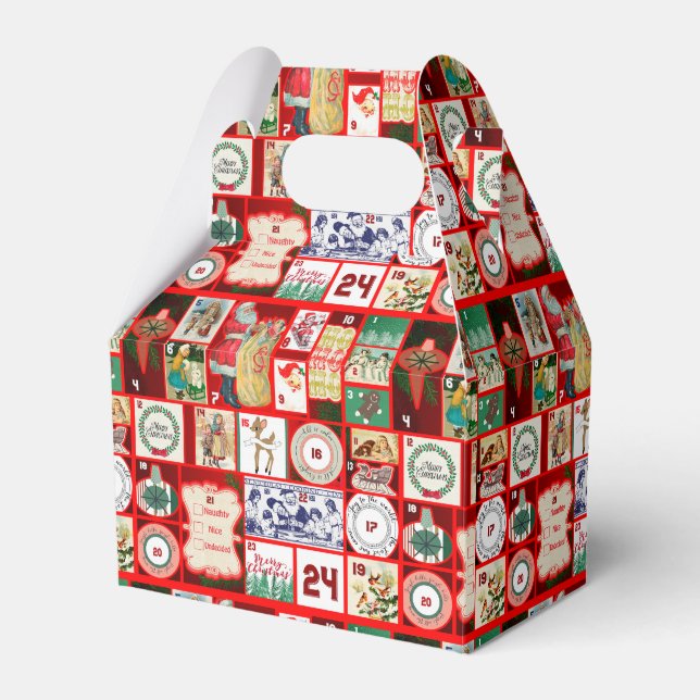 Ballotins Carrés de l'illustration de Noël (Verso)