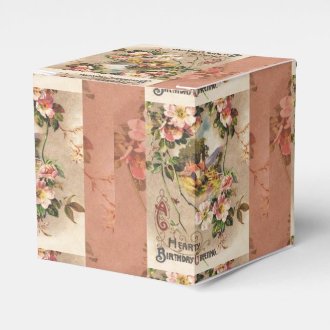 Ballotins Carte d'anniversaire vintage (Verso)
