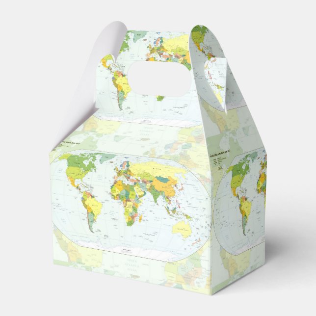 Ballotins Carte mondiale Globe Pays Atlas (Verso)