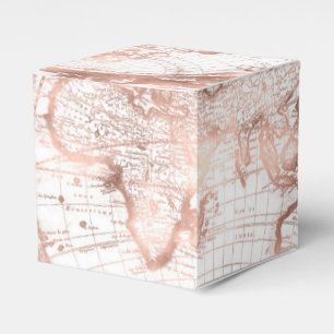 Ballotins Carte rose du monde d'antiquité de parties