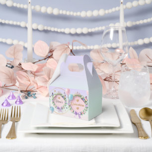 Ballotins Cartes de table élégantes pastel pour Quinceañera