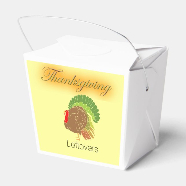 Ballotins Carton de sortie de Thanksgiving Leftovers (Arrière)