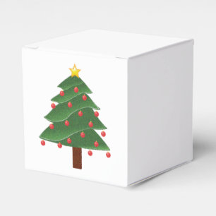 Ballotins Cartoon Arbre de Noël d'hiver avec ornements
