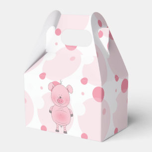 Ballotins Cartoon de porc rose gai