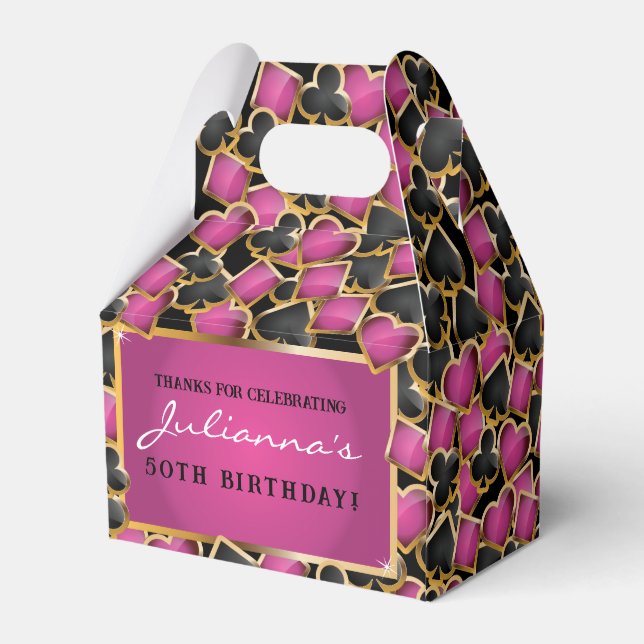 Ballotins CASINO NUIT Anniversaire Cartes de fête Favoriser  (Arrière)