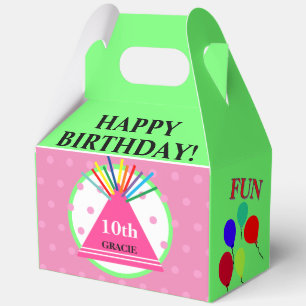 Ballotins Casquette de fête d'anniversaire des Pois roses