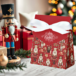 Ballotins Casse-noix rouge motif cadeau de Noël