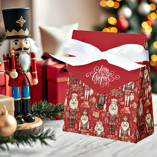 Ballotins Casse-noix rouge motif cadeau de Noël