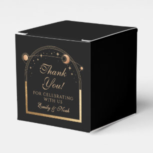 Ballotins Céleste Black Gold Sun Moon Stars Mariage