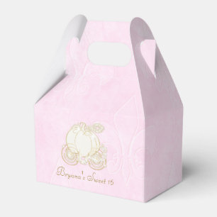Ballotins Cendrillon Gold Carriage Pink Party Favoriser les 