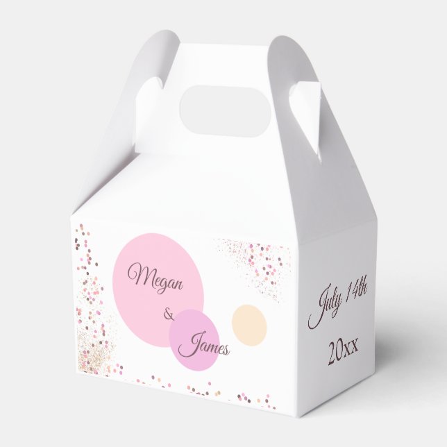 Ballotins Cercles Confetti Roses (Verso)