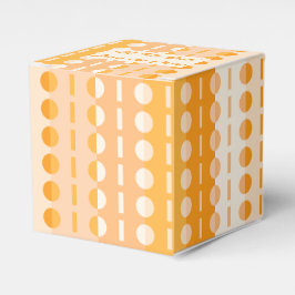 Ballotins Cercles sur rayures - Classique ombré orange pêche