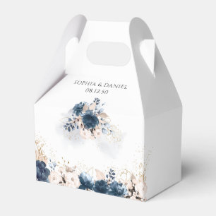 Ballotins Cérémonie des Mariages floraux Roses bleu et pouss