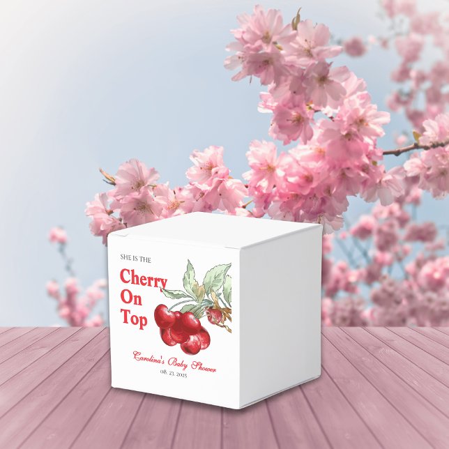Ballotins Cerise Rouge Unique sur le Haut Baby shower (Créateur téléchargé)
