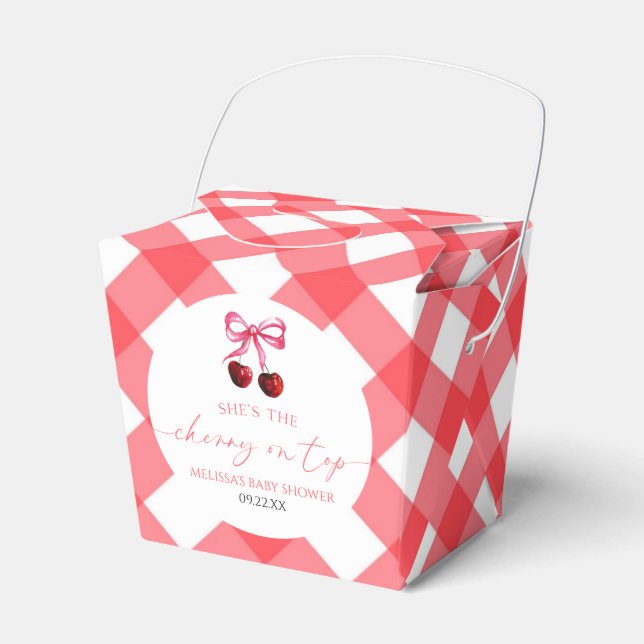 Ballotins C'est la cerise sur le Baby shower de cerisier de  (Verso)