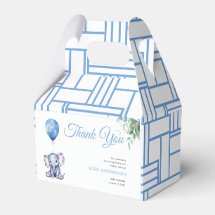 Ballotins C'est un Baby shower bleu éléphant garçon
