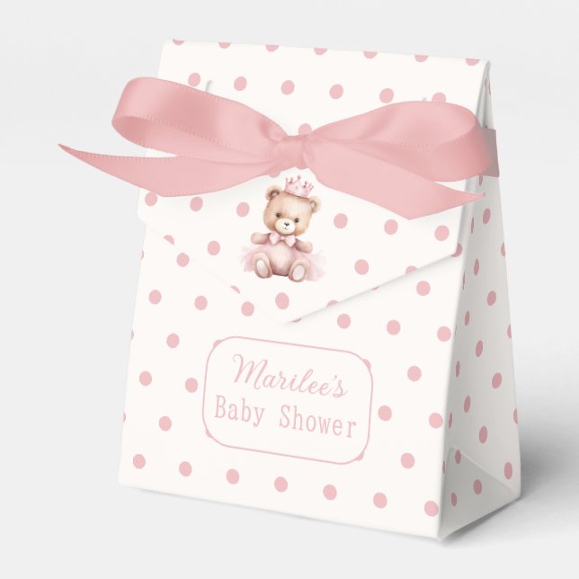 Ballotins C'est un Baby shower de princesse rose fille (Verso)