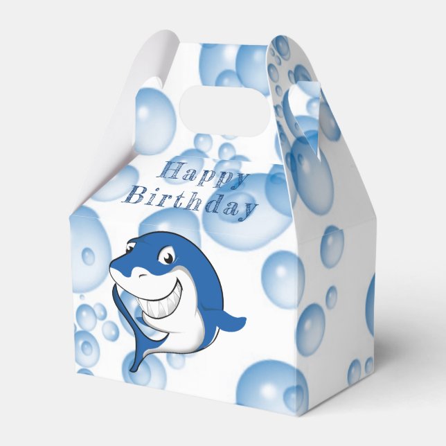 Ballotins C'est un Ballotin de fête d'anniversaire de requin (Verso)