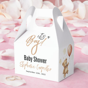Ballotins C'est un garçon ! Baby shower d'ours en peluche mi