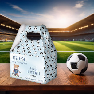 Ballotins C'est un garçon Bearly Wait Soccer Player Baby sho