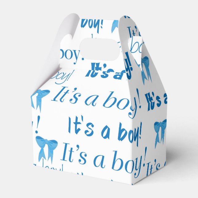 Ballotins C'est une boîte cadeau Baby shower garçon (Verso)