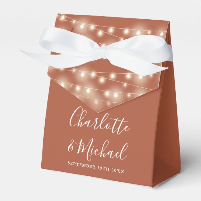 Ballotins Chaîne Lumière Signature Script Mariage en terre c (Verso)