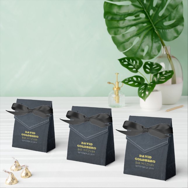 Ballotins Chalkboard Golden Bar Mitzvah Ballotin (Multiple)