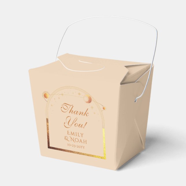 Ballotins Champagne céleste Gold Sun Moon Stars Mariage (Verso)