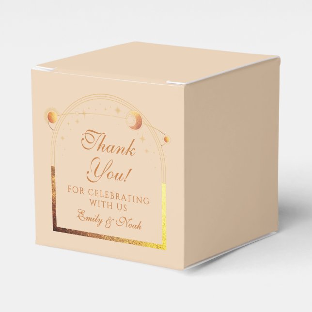 Ballotins Champagne céleste Gold Sun Moon Stars Mariage (Verso)