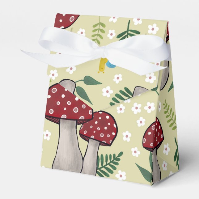 Ballotins Champignons et Critters Party Favoriser boîte (Verso)