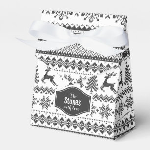 Ballotins Chandail de Noël personnalisé motif d'île noire