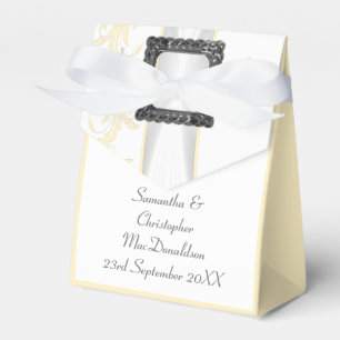 Ballotins Changer de couleur damask blanc dentelle mariage