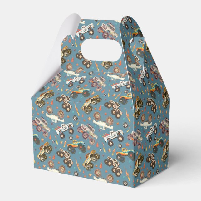 Ballotins Chariot Monster moderne Anniversaire bleu (Verso)