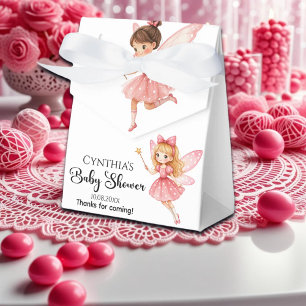 Ballotins Charmante Baby shower de bois des Fées roses