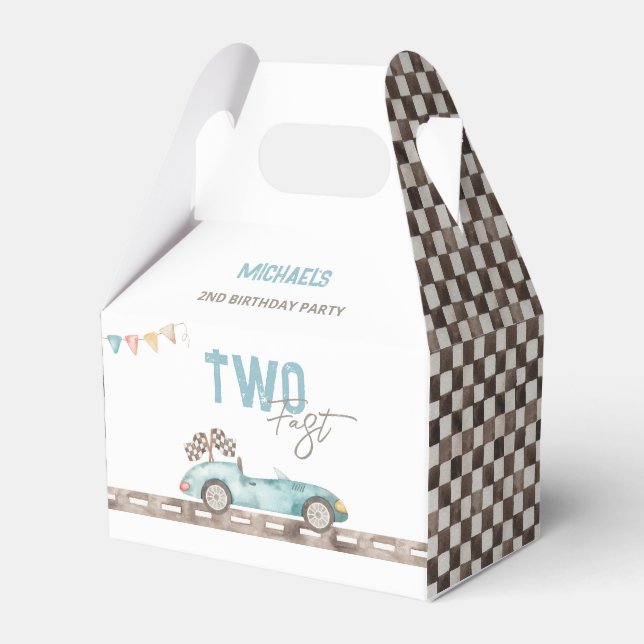Ballotins Charming Race Car Ballotin d'anniversaire (Verso)