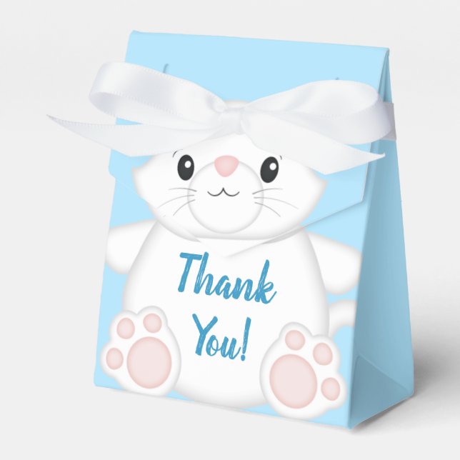 Ballotins Chat Baby shower Kitty Blue Boy (Verso)