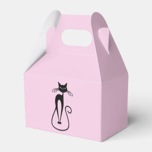Ballotins Chat noir maigre fantaisiste rose