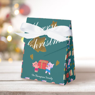 Ballotins Chats et Cadeaux de Noël en Collage de Papier Fest
