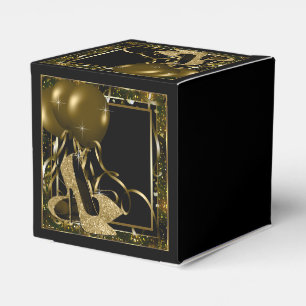 Ballotins Chaussure haute talon Parties scintillant noir et 