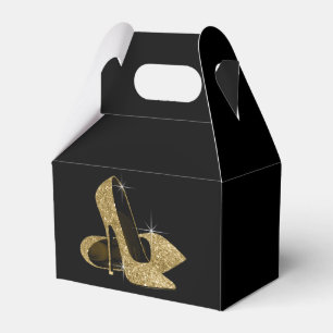 Ballotins Chaussure haute talon Parties scintillant or