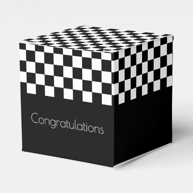 Ballotins Chèque Noir Et Blanc (Verso)