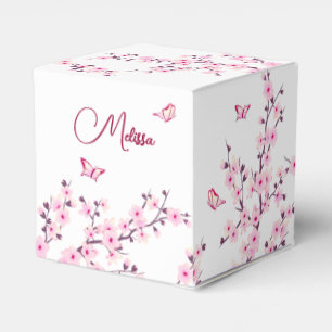 Ballotins Cherry Blossom Rose Blanc Personnalisé Anniversair