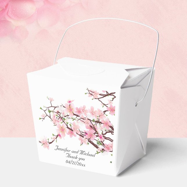 Ballotins Cherry Blossoms Mariage Personnaliser le Merci (Créateur téléchargé)